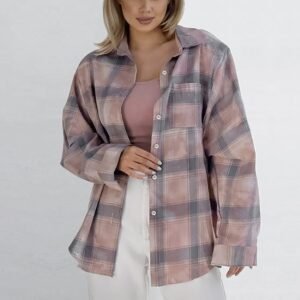 FSB CY4137 | Plaid Oversized Shirt