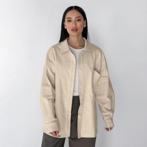 FSB CY4155 | Suede-Effect Shirt Jacket