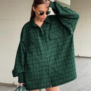 FSB CY5857 | Plaid Oversized Shirt