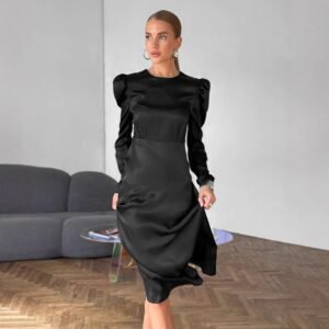 FSB LYQ2202 | Sculpted Long-Sleeve Mini Dress