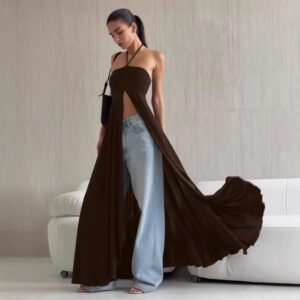 FSB LYQ4355 | Florence Cape-Back Maxi Dress