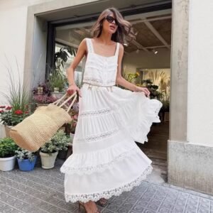 FSB LYQ6748 | Celestia Tiered Maxi Dress