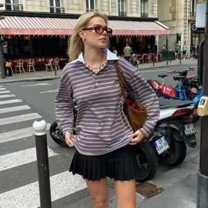 FSB TX1933 | Striped Polo Top