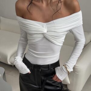 FSB TX1981 | Solene Off-Shoulder Ruched Top