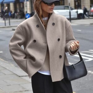 FSB WT1037 | Cropped Wool-Blend Jacket