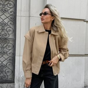FSB WT2891 | Cropped Utility Jacket