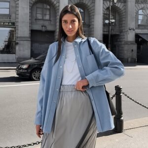 FSB WT2915 | Oversized Cotton Shirt Jacket