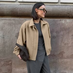 FSB WT6414 | Cropped Bomber Jacket