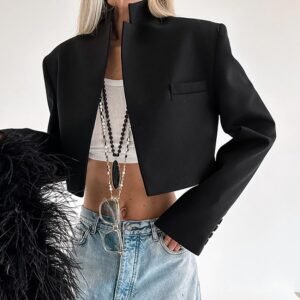 FSB WT6419 | Sculpted Cropped Blazer