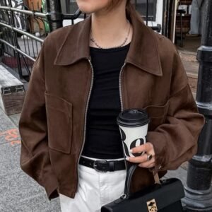 FSB WT6499 | Simone Cropped Bomber Jacket