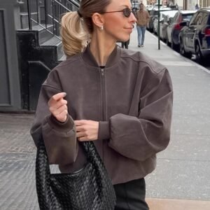FSB WT7538 | Florence Cropped Suede Jacket