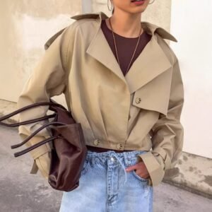 FSB WT7702 | Coralie Cropped Utility Jacket