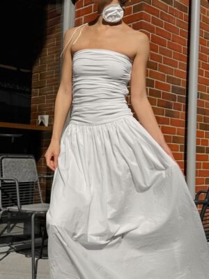 QSLYQ4249 | Strapless Ruched Mini Dress